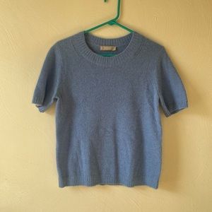 Everlane Alpaca Short Sleeve Sweater 🩵
